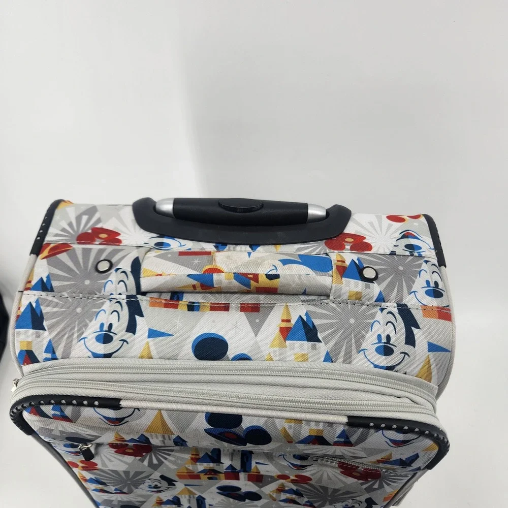 Disney Parks Mickey Mouse Castle Spinner Suitcase Carry On 21 Inch Luggage